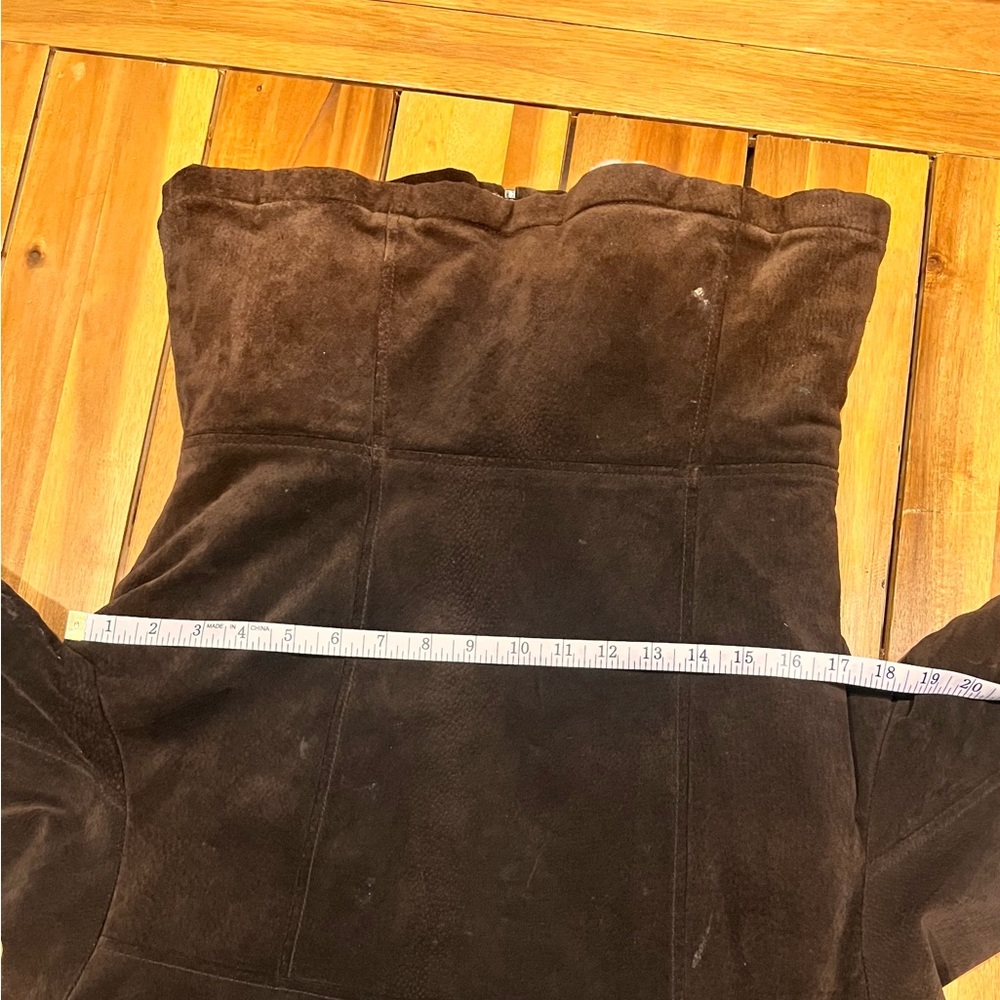 🌹Vintage 1999's  Wilson's Leather Maxima Women Suede Coat Faux Fur Lining Jacket - Picture 15 of 16